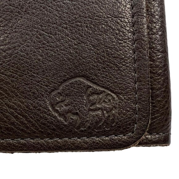 The Leather Store TLS Bison Hide Leather Tri-Fold Wallet Chocolate Helena MT - Picture 3 of 10